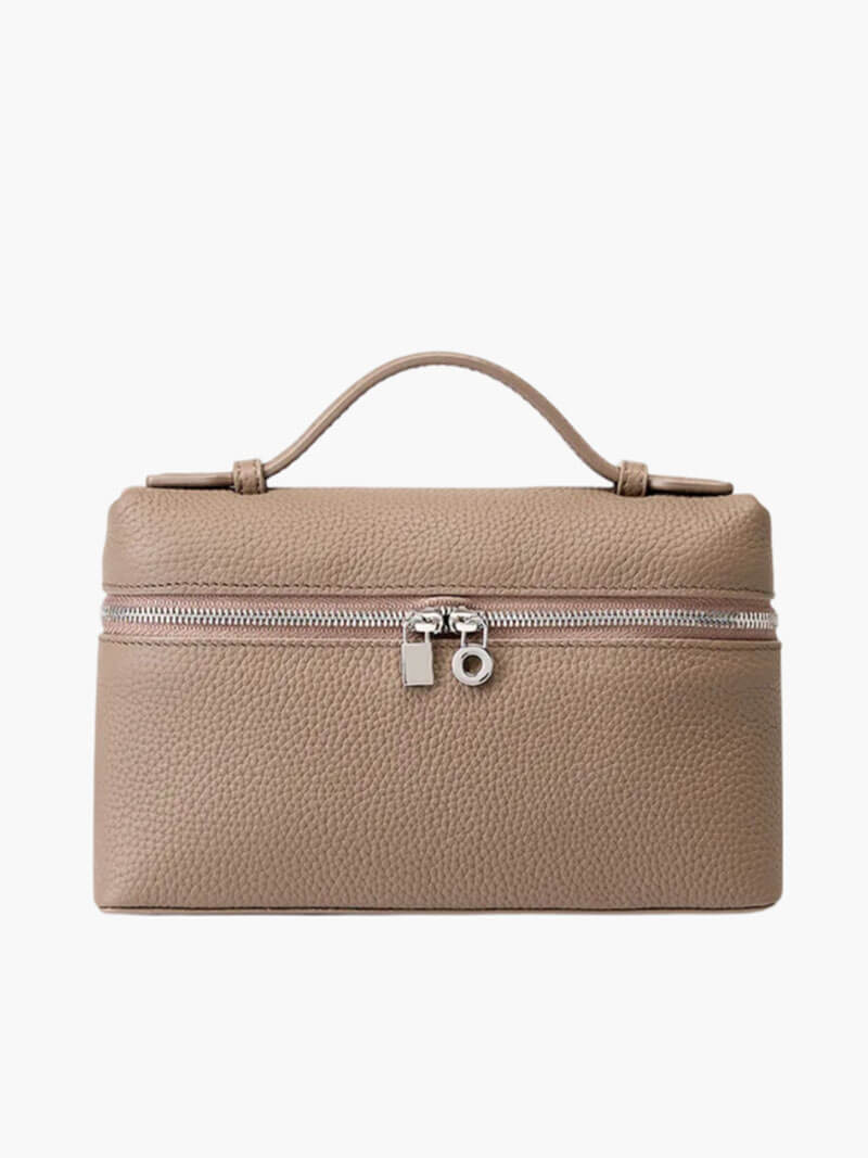 Strukturierte Handtasche mit Top-Griff