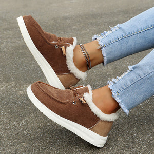 Damen Schnürschuhe – Kord, Kunstfellfutter, Gummisohle, Winter-82593-0727507a-0f92-44b4-bbf9-3c6a99c38258