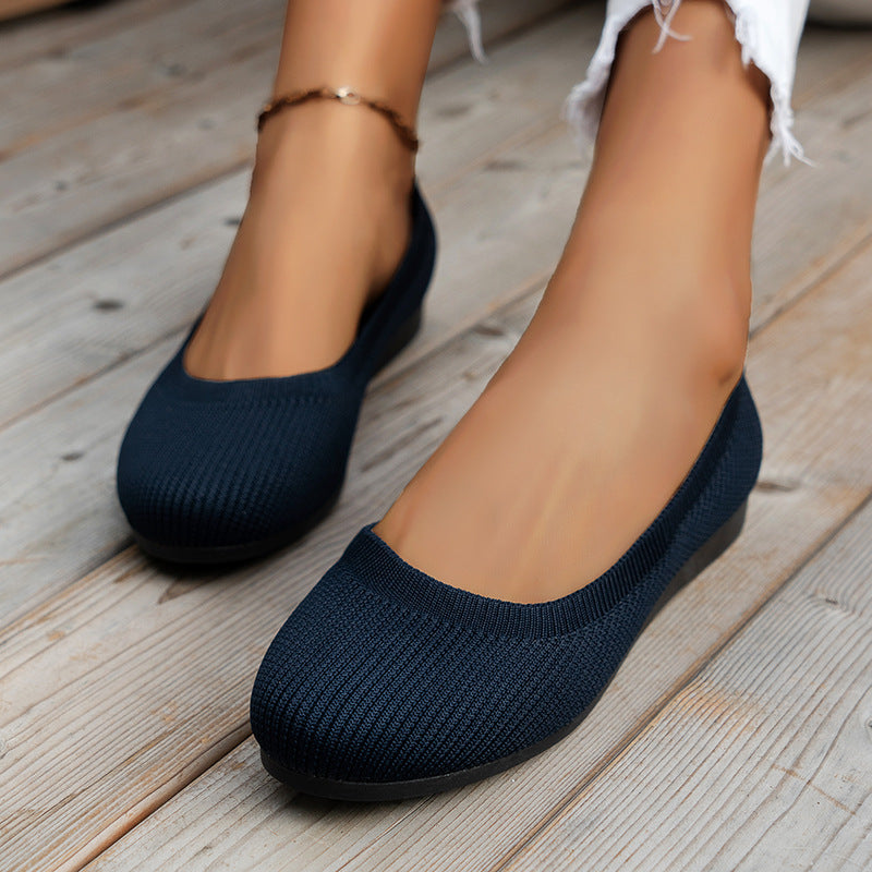 Elegante Strick-Ballerinas für jeden Tag