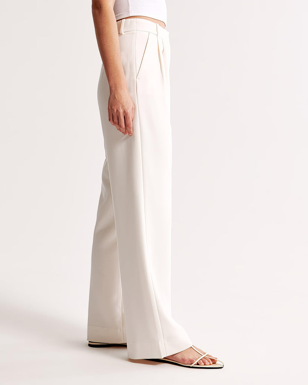 Zara | High Waist Pleated Leg Trousers with Tailored Fit - Image 14