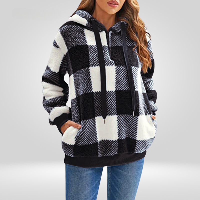 Dana Zeitlose Fleece Kapuzenpullover