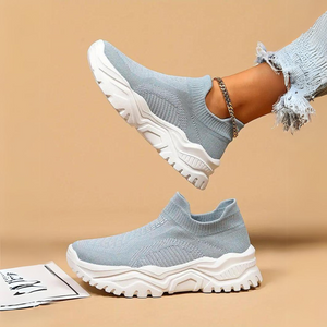 Atmungsaktive Slip-On Strick Sneaker