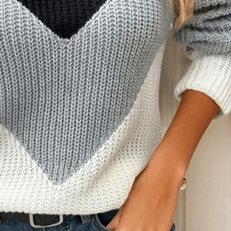 Chic Casual Strickjacke mit Chevron-Muster