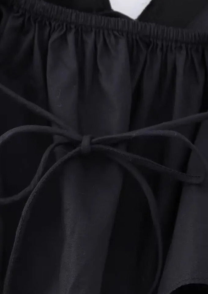 Blütenbesetztes Peplum-Top mit Neckholder