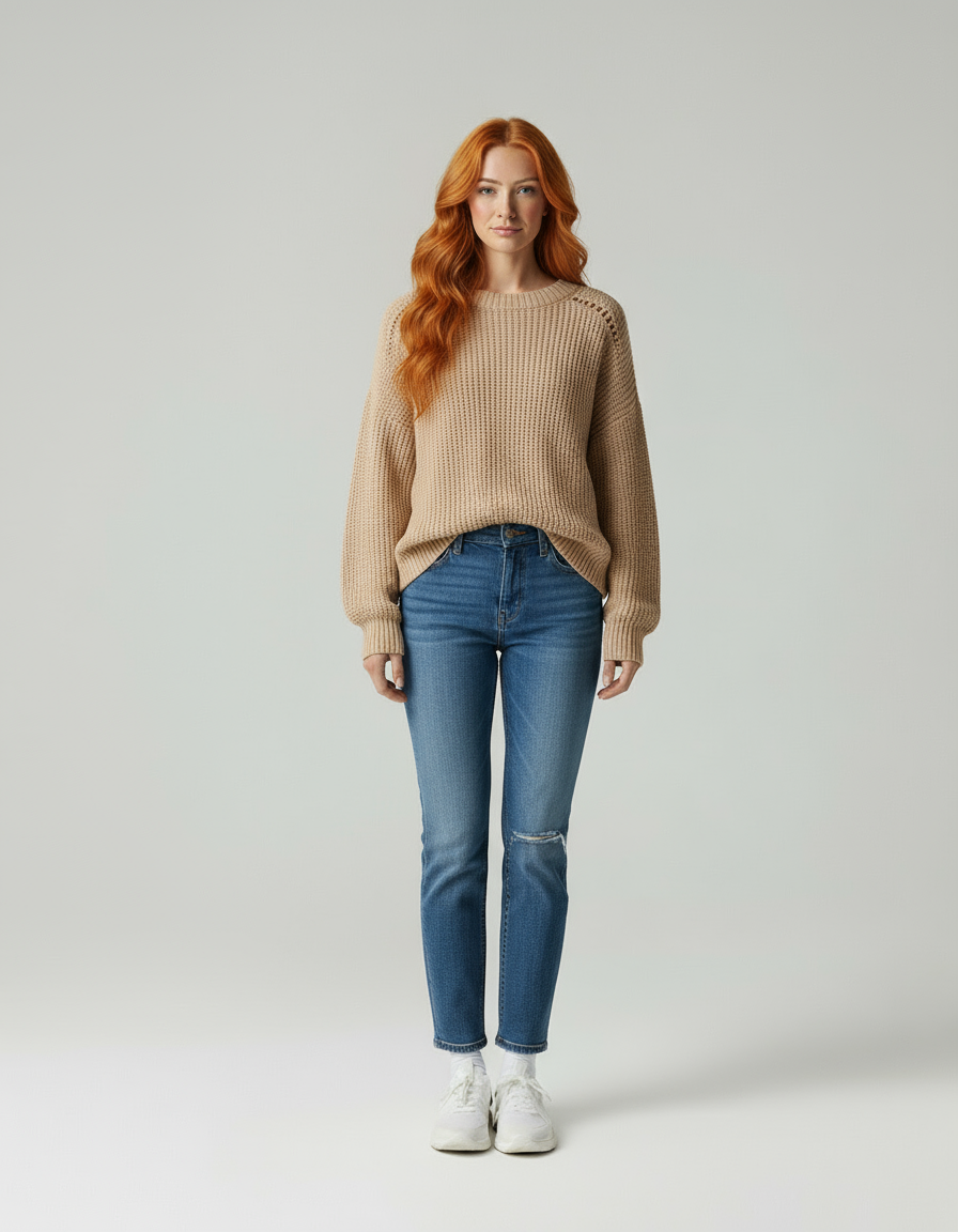 Beatrix Zeitlose Oversize Strickpullover