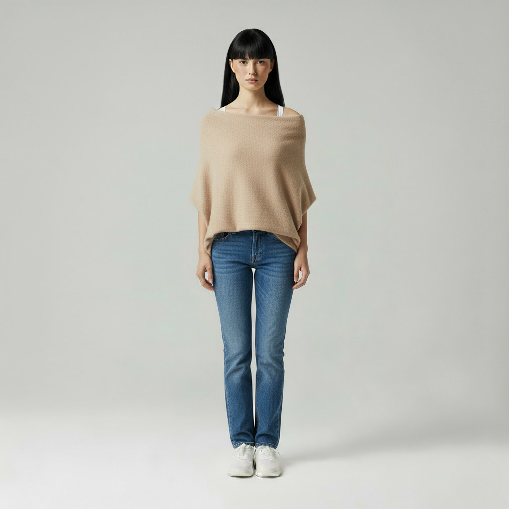 Luna Eleganter Off-Shoulder Strickpullover