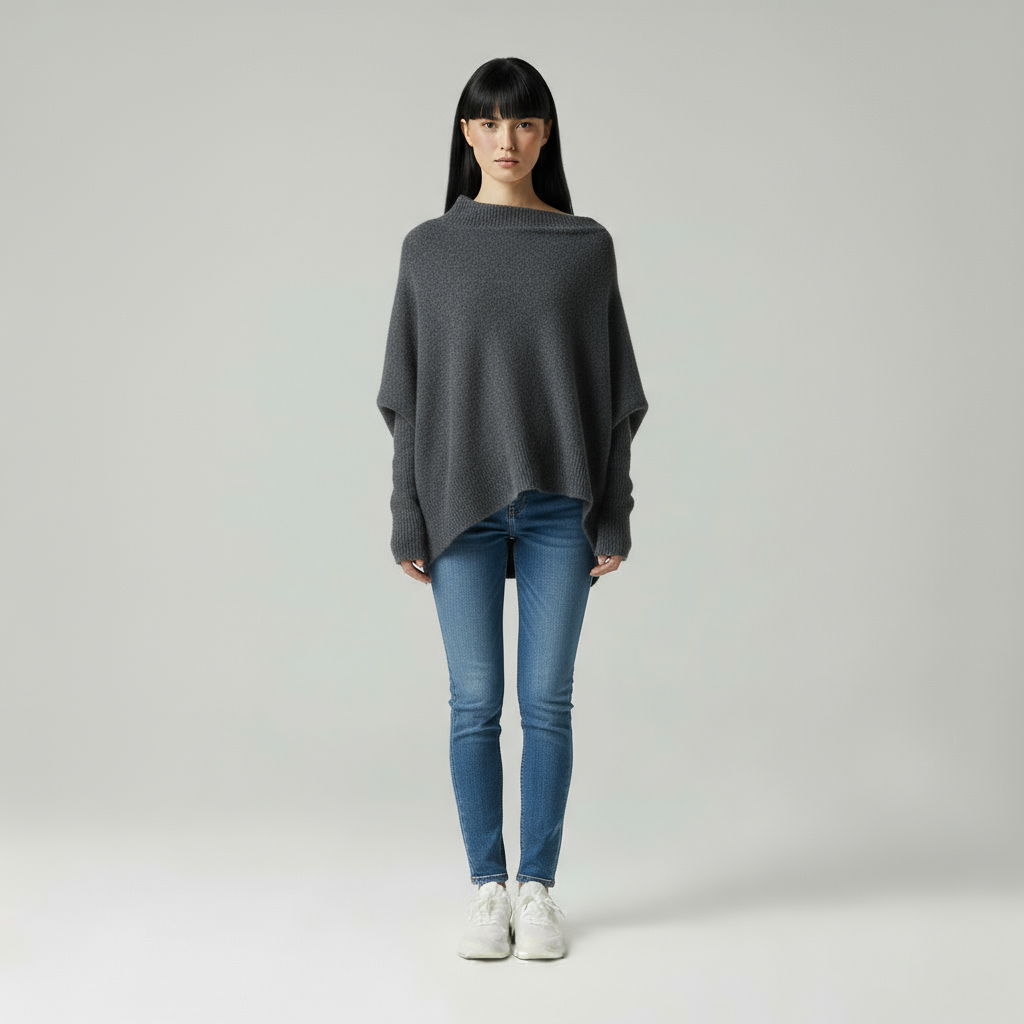 Luna Eleganter Off-Shoulder Strickpullover
