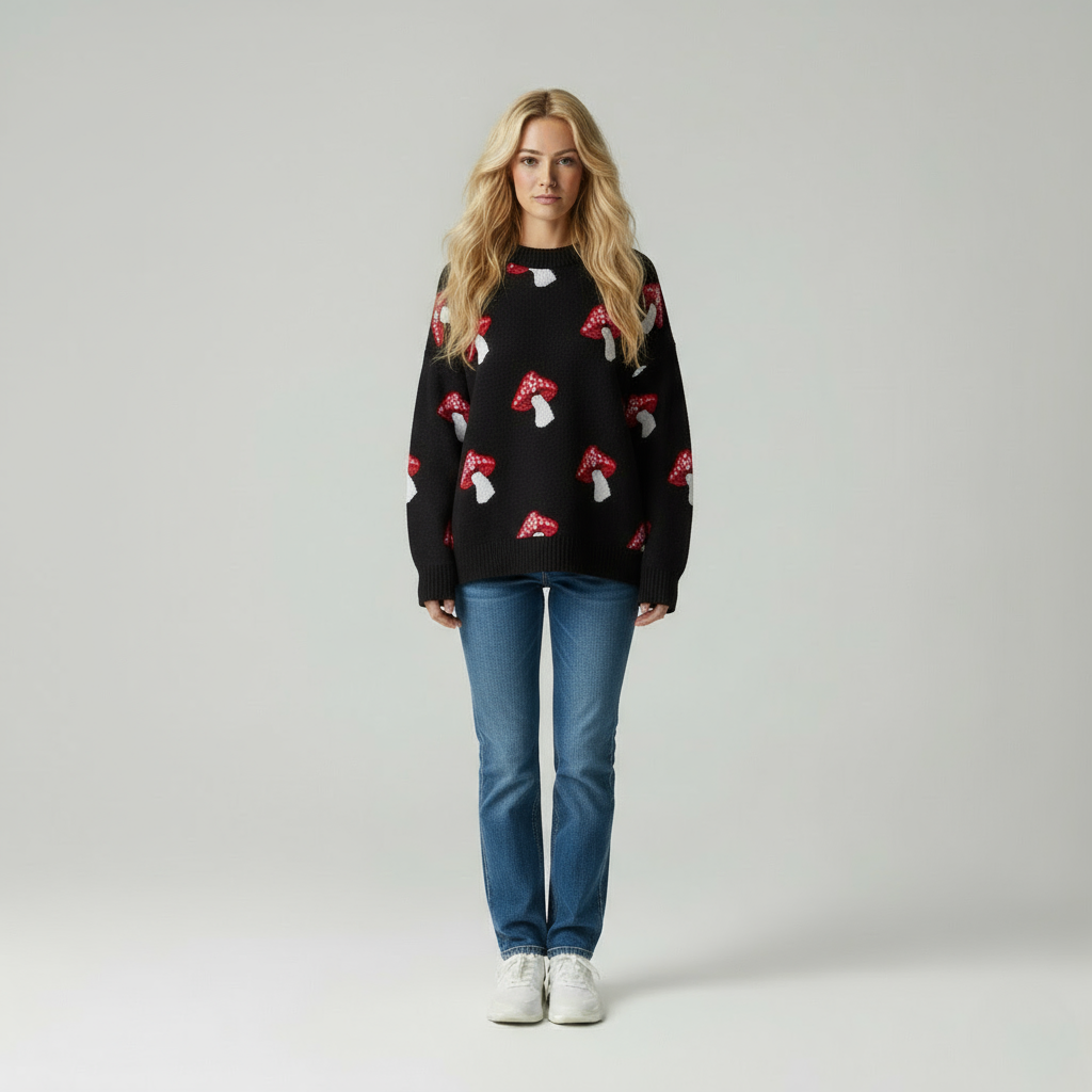 Pilz-Strickpullover Clementina | Zeitlose Qualität