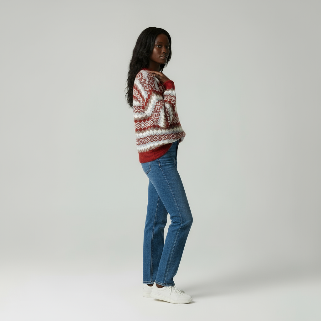 Zeitloser Adelina Fair Isle Strickpullover