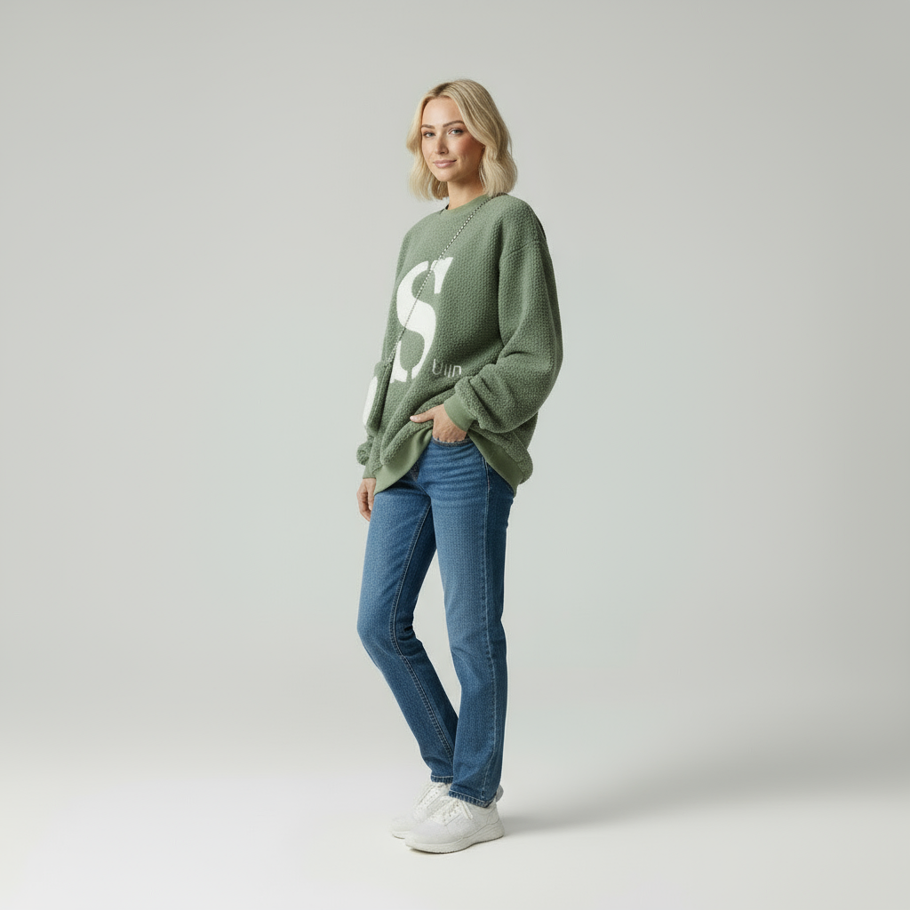 Teddy-Sweatshirt mit Charakter | Zeitlose Qualität