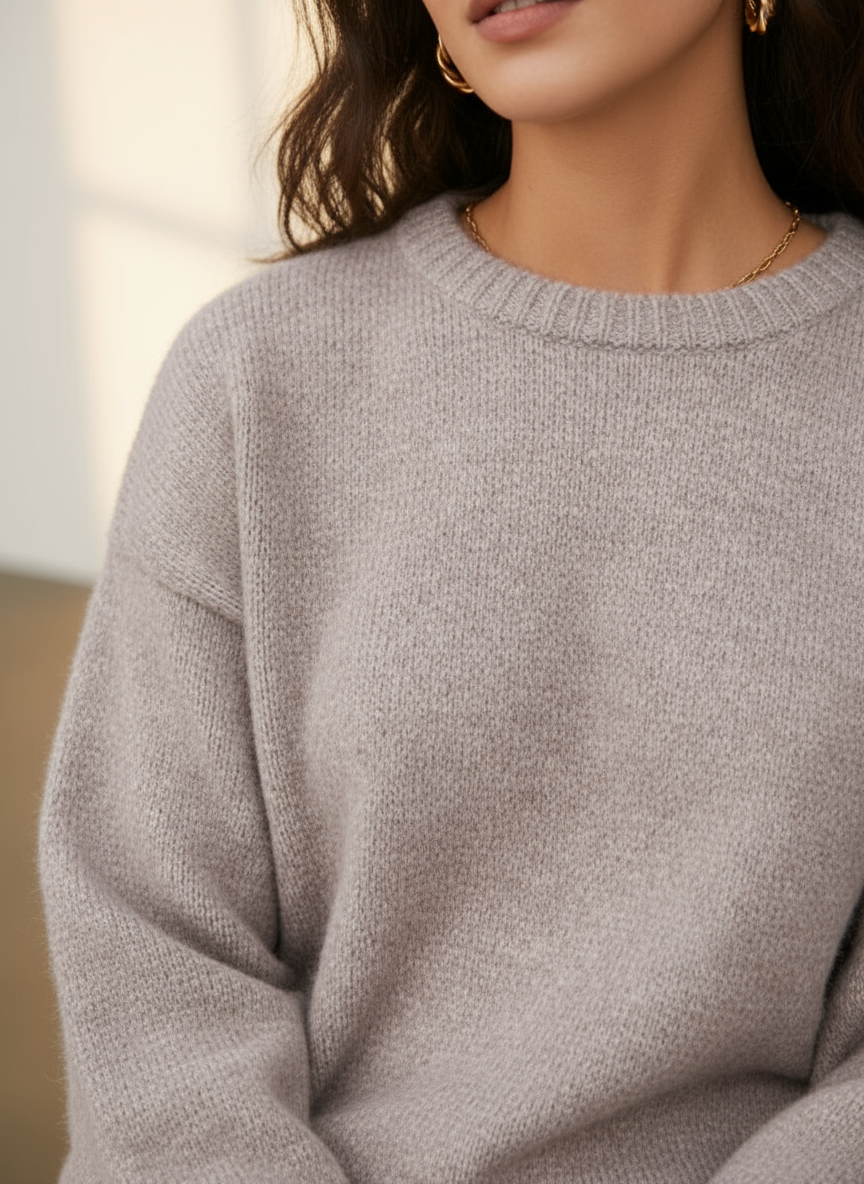 Zeitloser Wollmisch-Pullover Eirene | Elegant