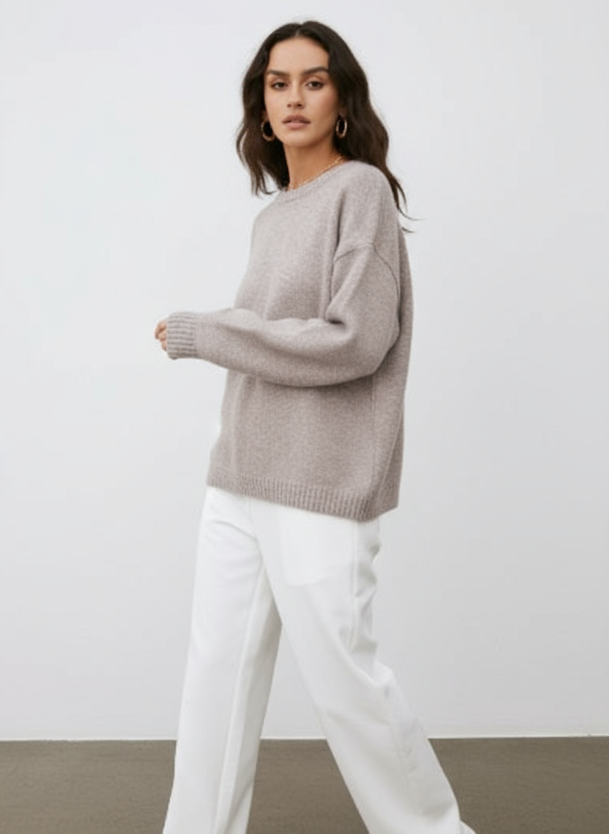 Zeitloser Wollmisch-Pullover Eirene | Elegant