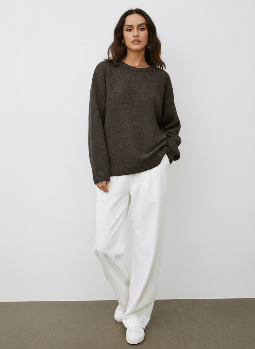 Zeitloser Wollmisch-Pullover Eirene | Elegant