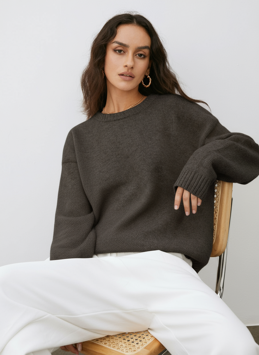 Zeitloser Wollmisch-Pullover Eirene | Elegant