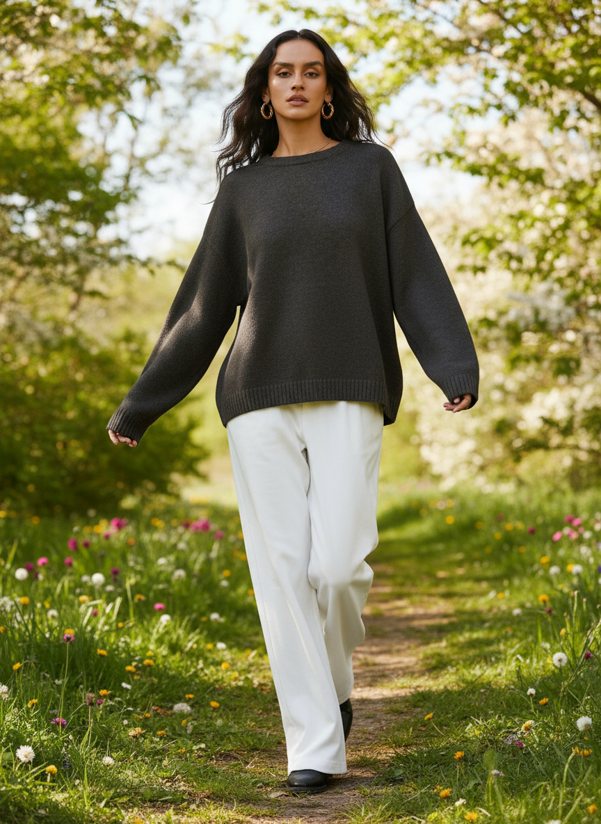 Zeitloser Wollmisch-Pullover Eirene | Elegant