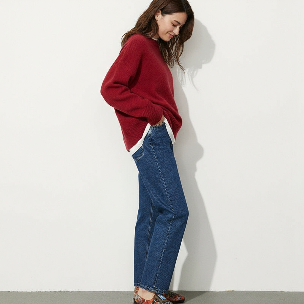 Hanelle Minimalistisches Strickpullover