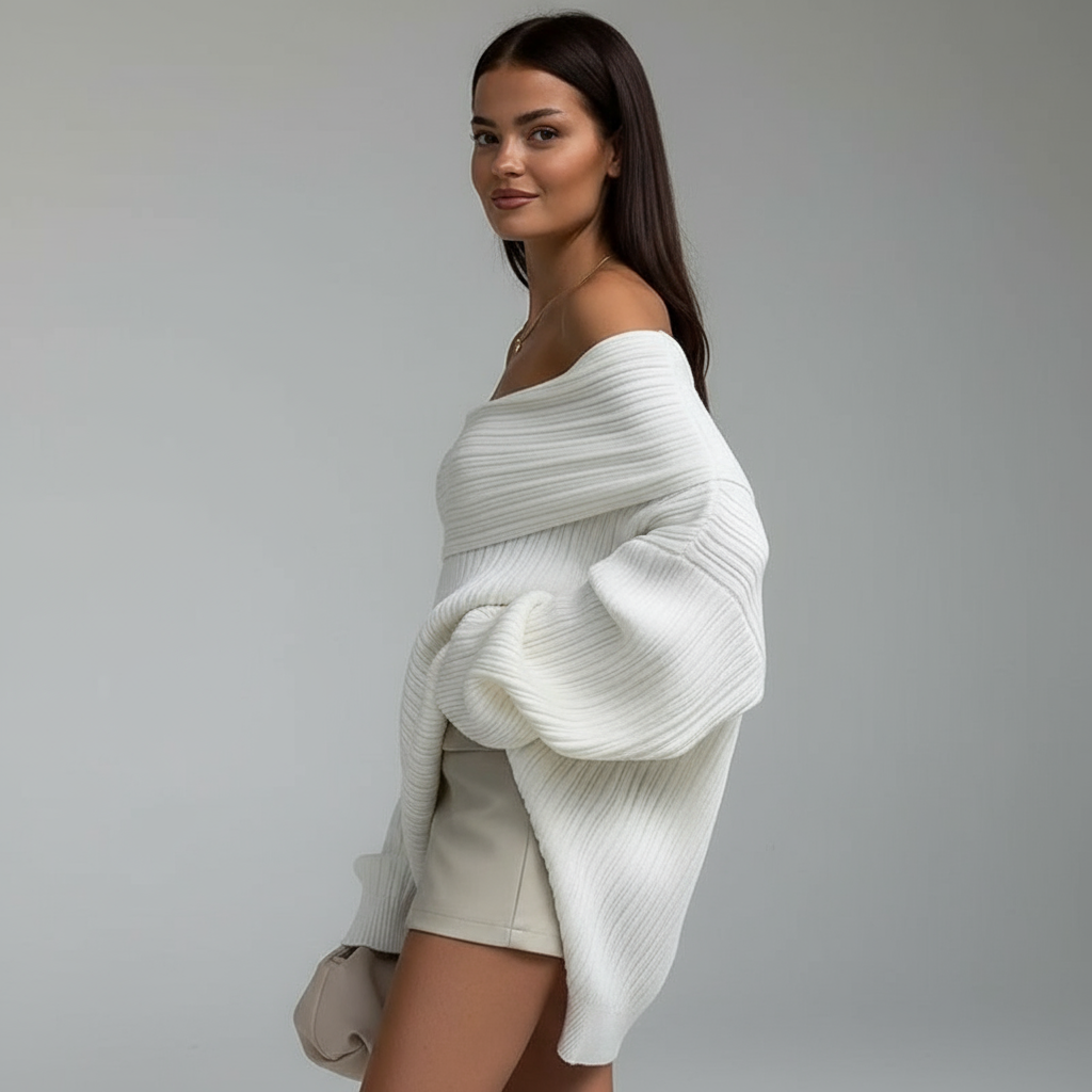 Oversize Zeitloser Strickpullover Drusilla