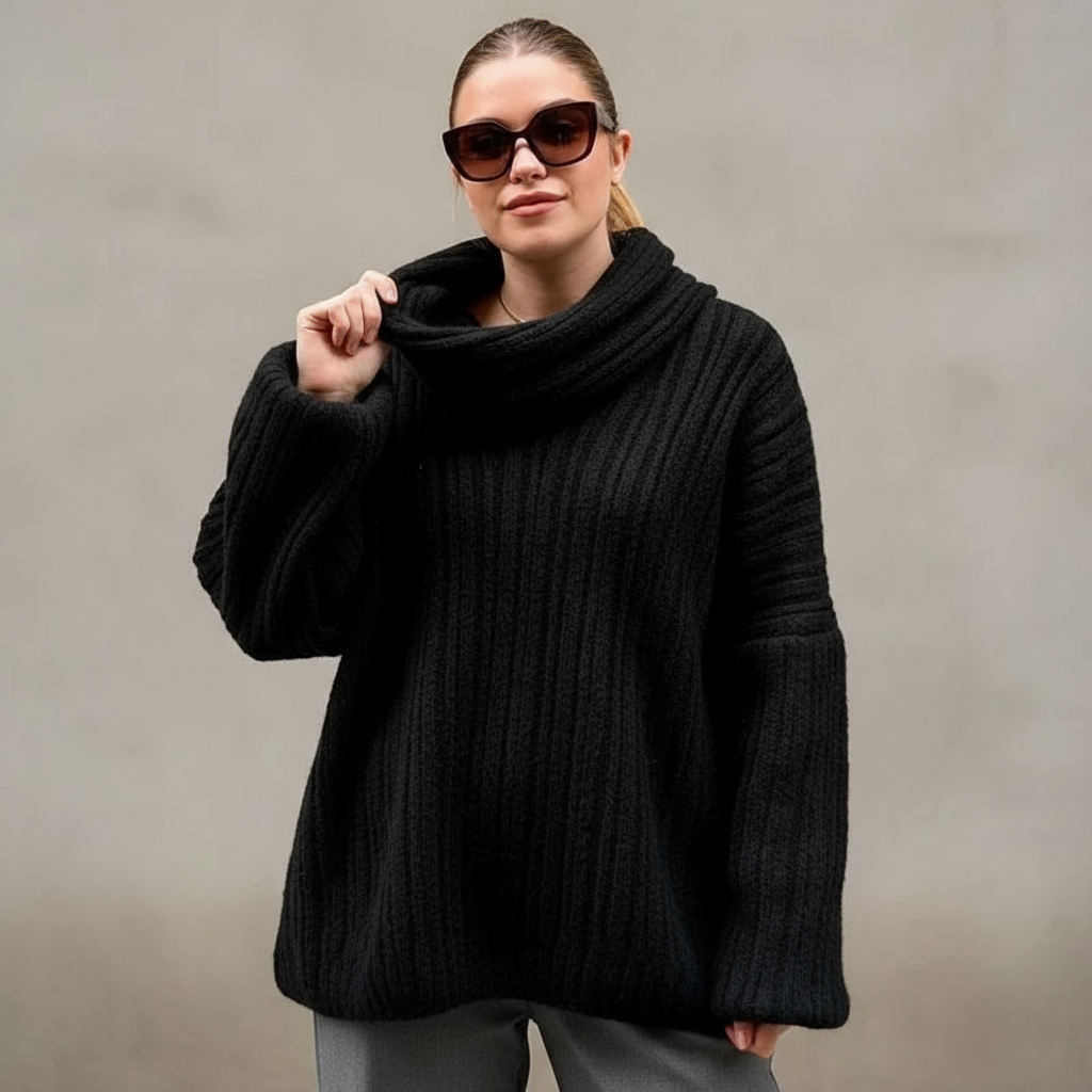 Oversize Zeitloser Strickpullover Drusilla
