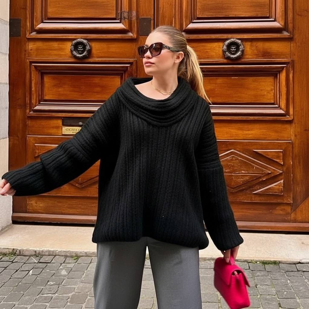 Oversize Zeitloser Strickpullover Drusilla