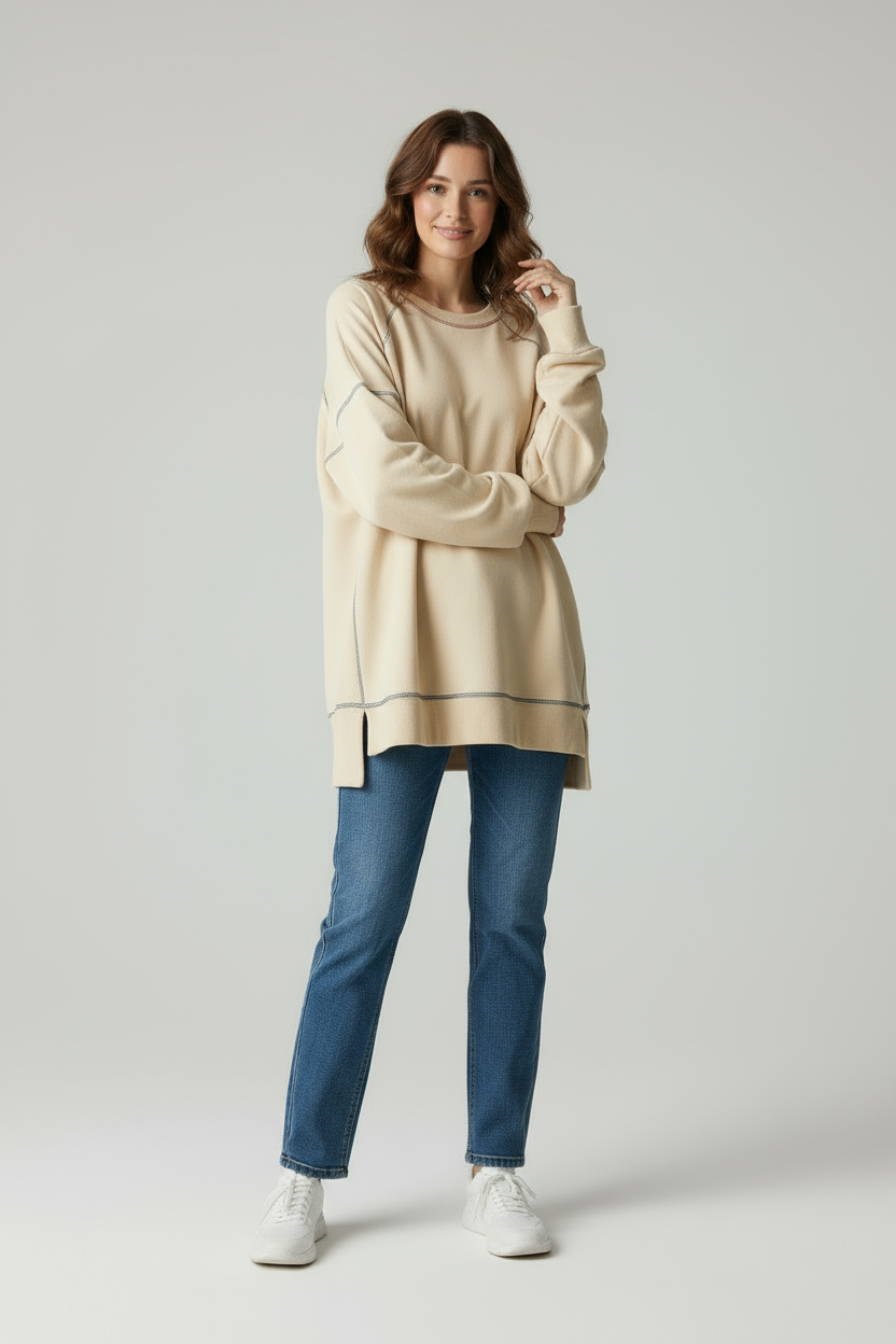 Dahlia Oversize Bequemes Sweatshirt