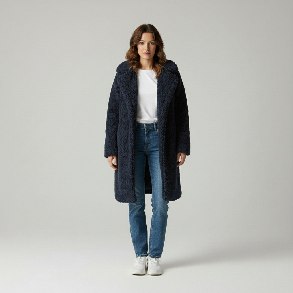 Vivienne Zeitlose Teddyfell Kapuzenmantel