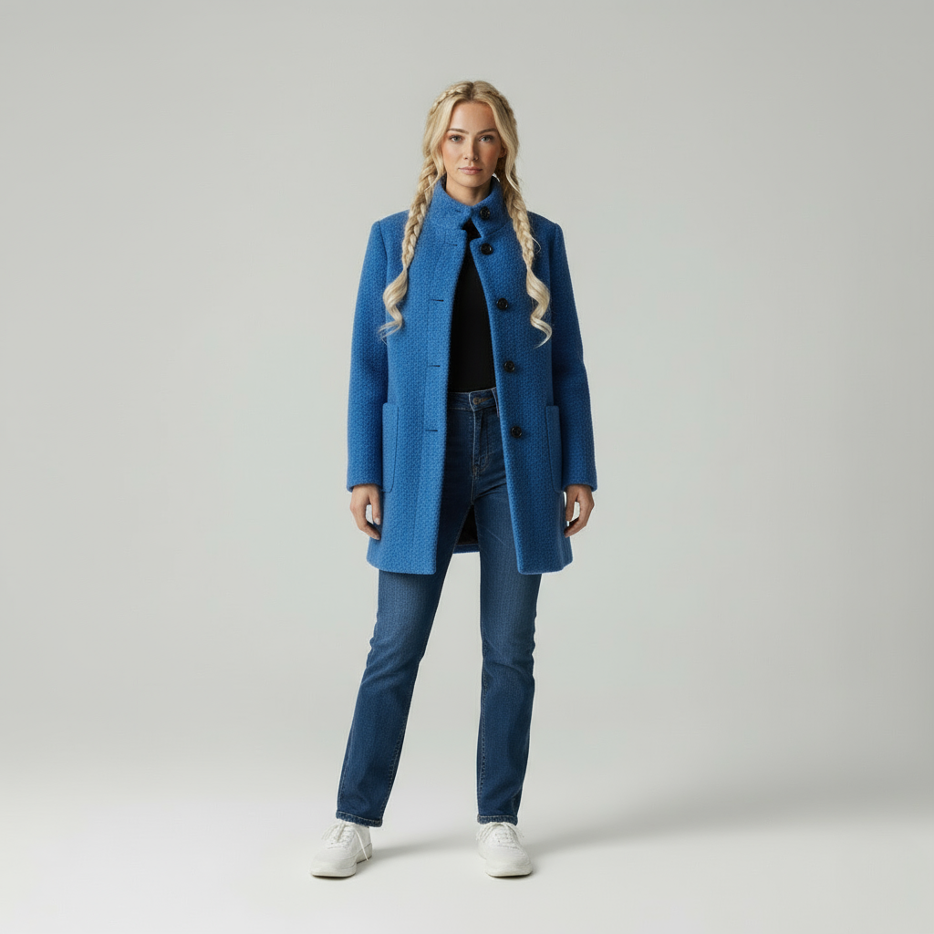 Zeitlose Elegante Damen Wolljacke