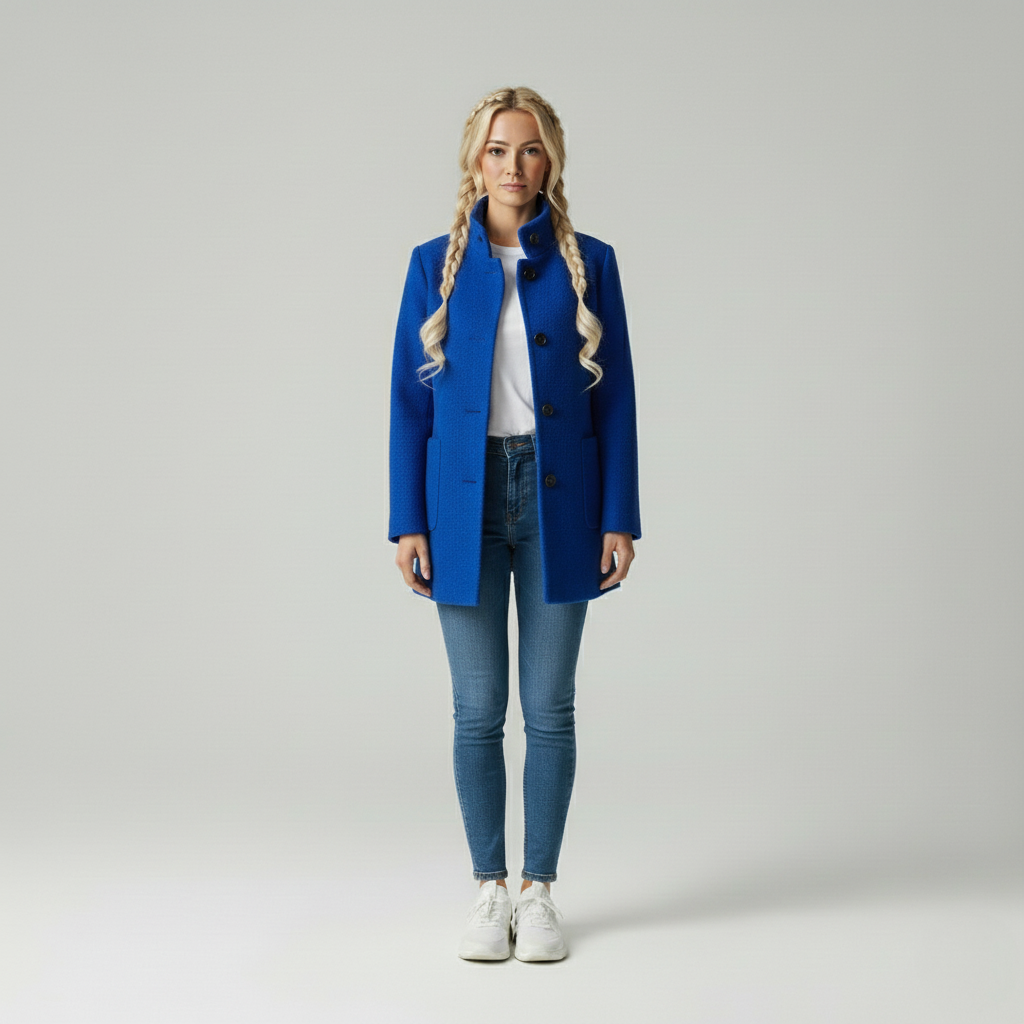 Zeitlose Elegante Damen Wolljacke