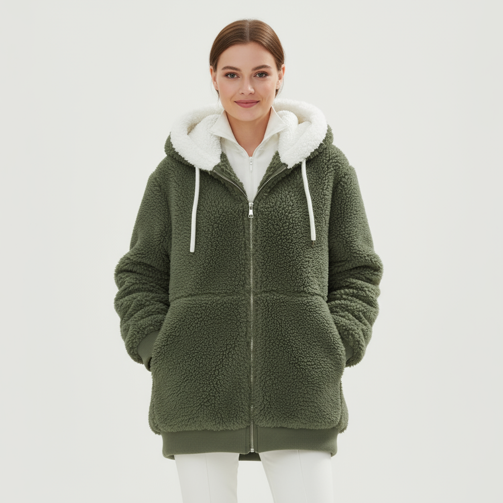 Elena Zeitlose Hochwertige Fleecejacke