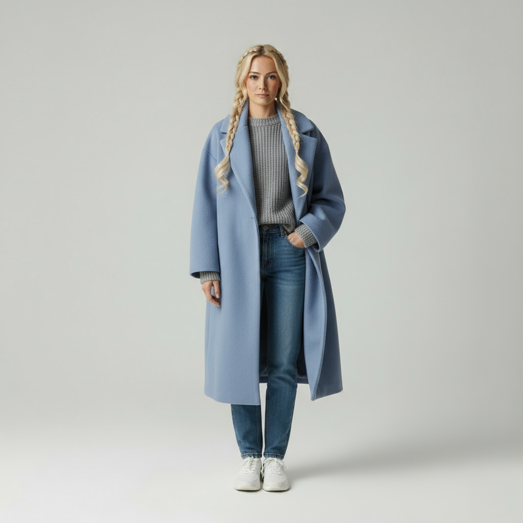 Mira Zeitloser Mantel mit Eleganter Kragenform