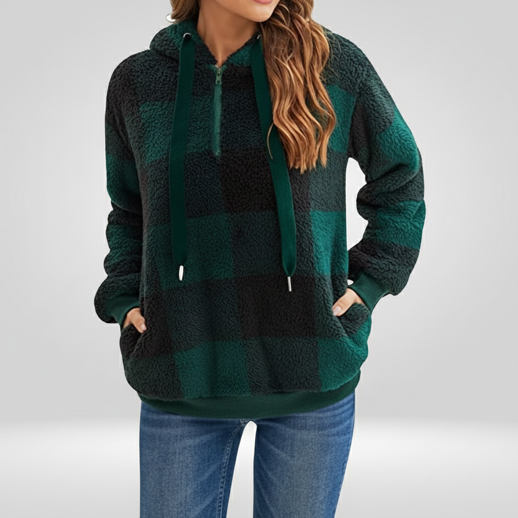 Dana Zeitlose Fleece Kapuzenpullover