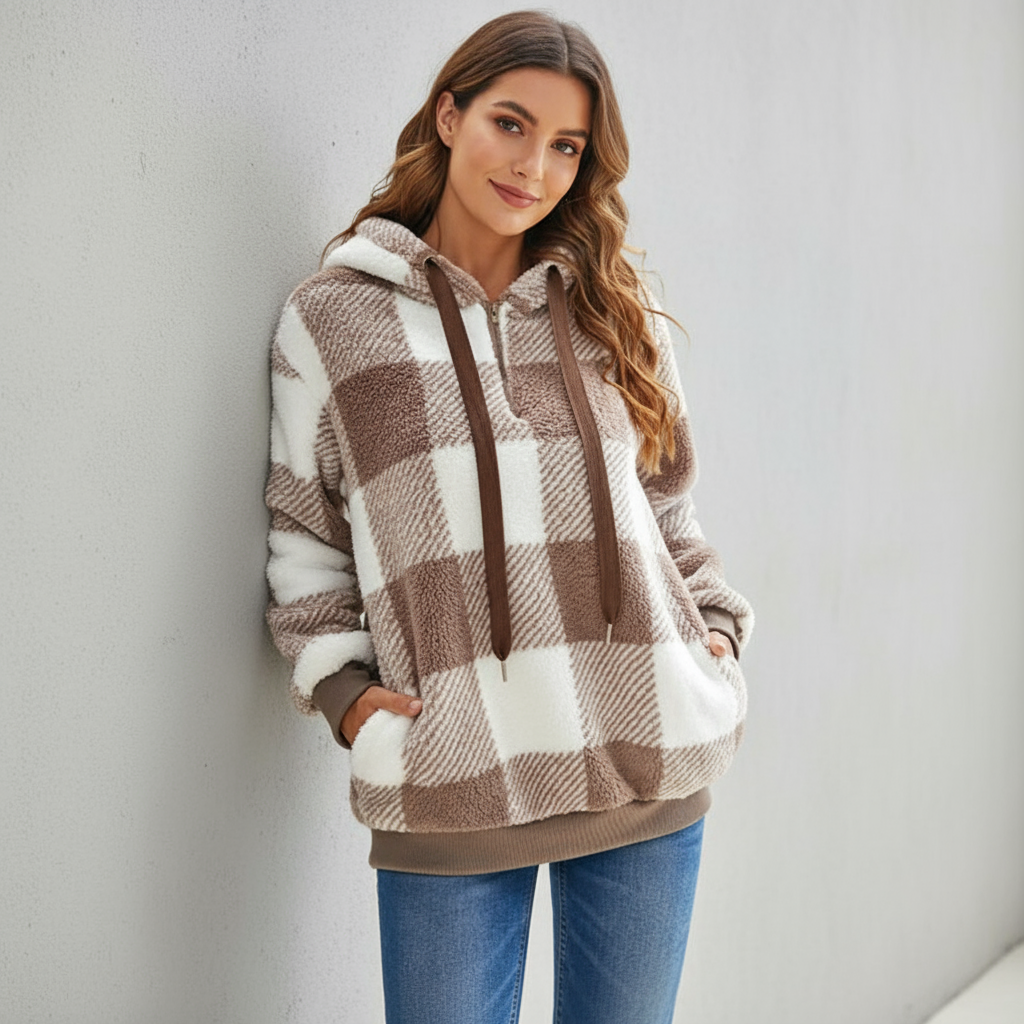 Dana Zeitlose Fleece Kapuzenpullover