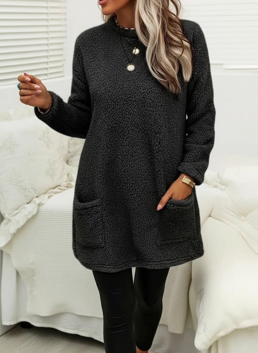 Remie Gemütlicher Fleece Oversized Pullover