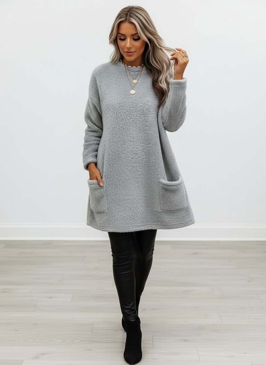 Remie Gemütlicher Fleece Oversized Pullover