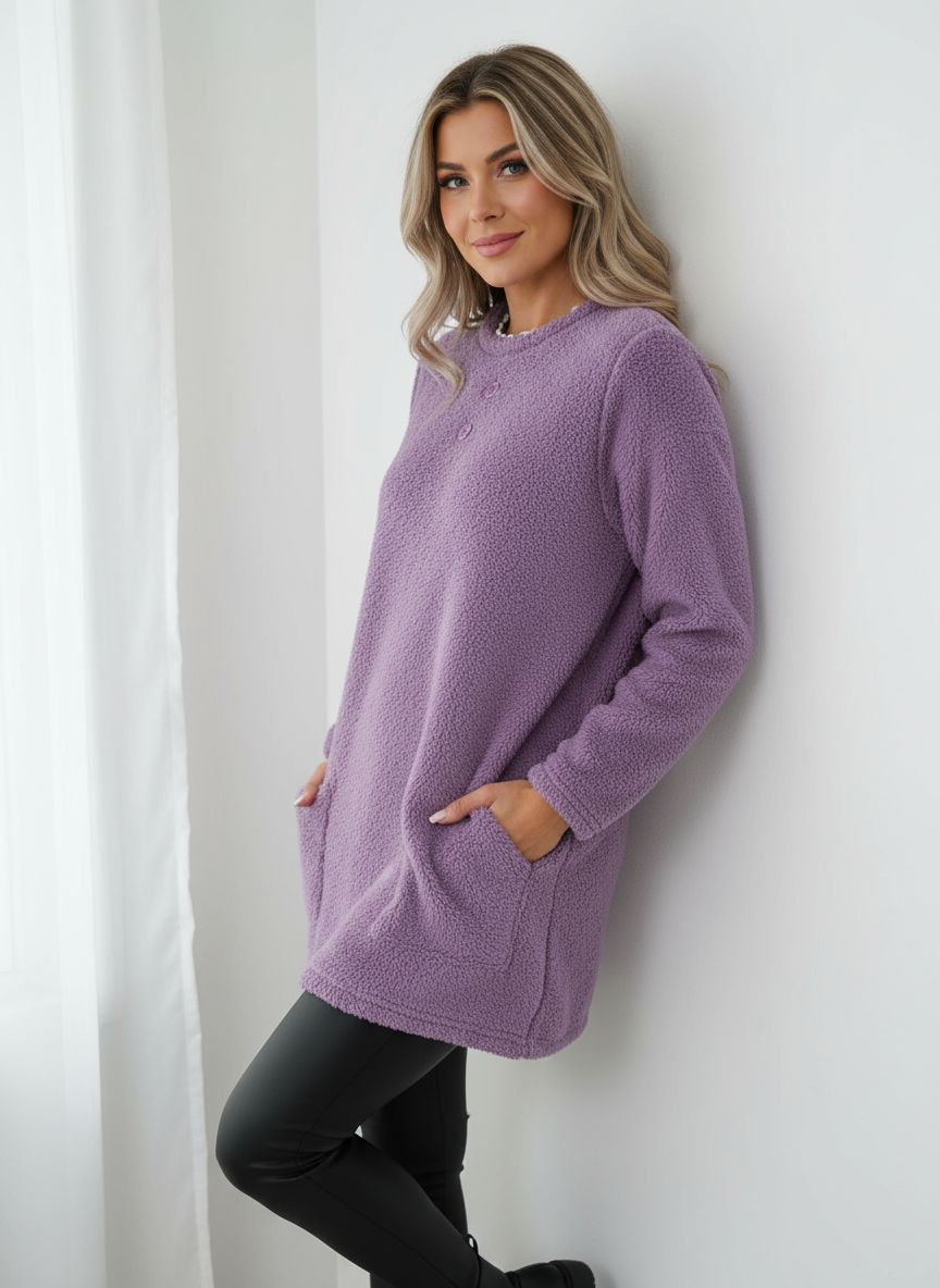 Remie Gemütlicher Fleece Oversized Pullover