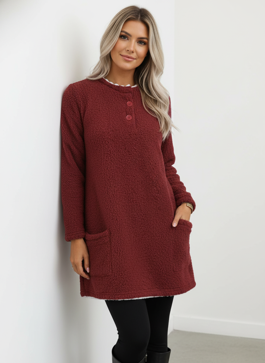 Remie Gemütlicher Fleece Oversized Pullover