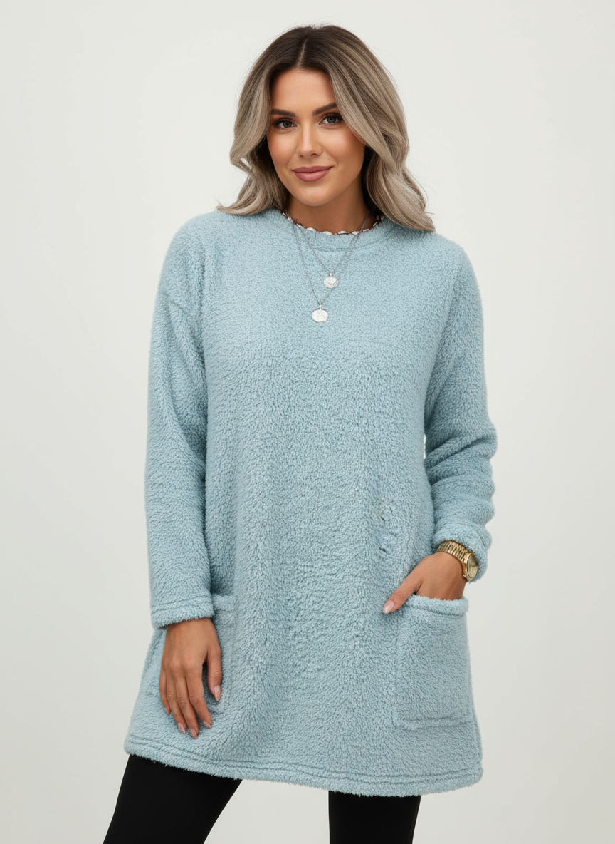 Remie Gemütlicher Fleece Oversized Pullover