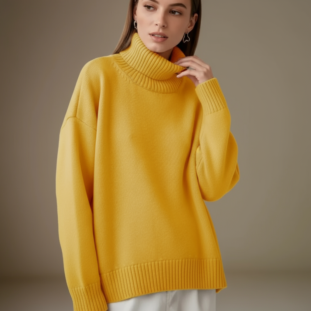 Lindsay Zeitloser Oversized Rollkragenpullover
