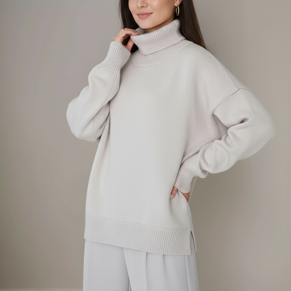 Lindsay Zeitloser Oversized Rollkragenpullover