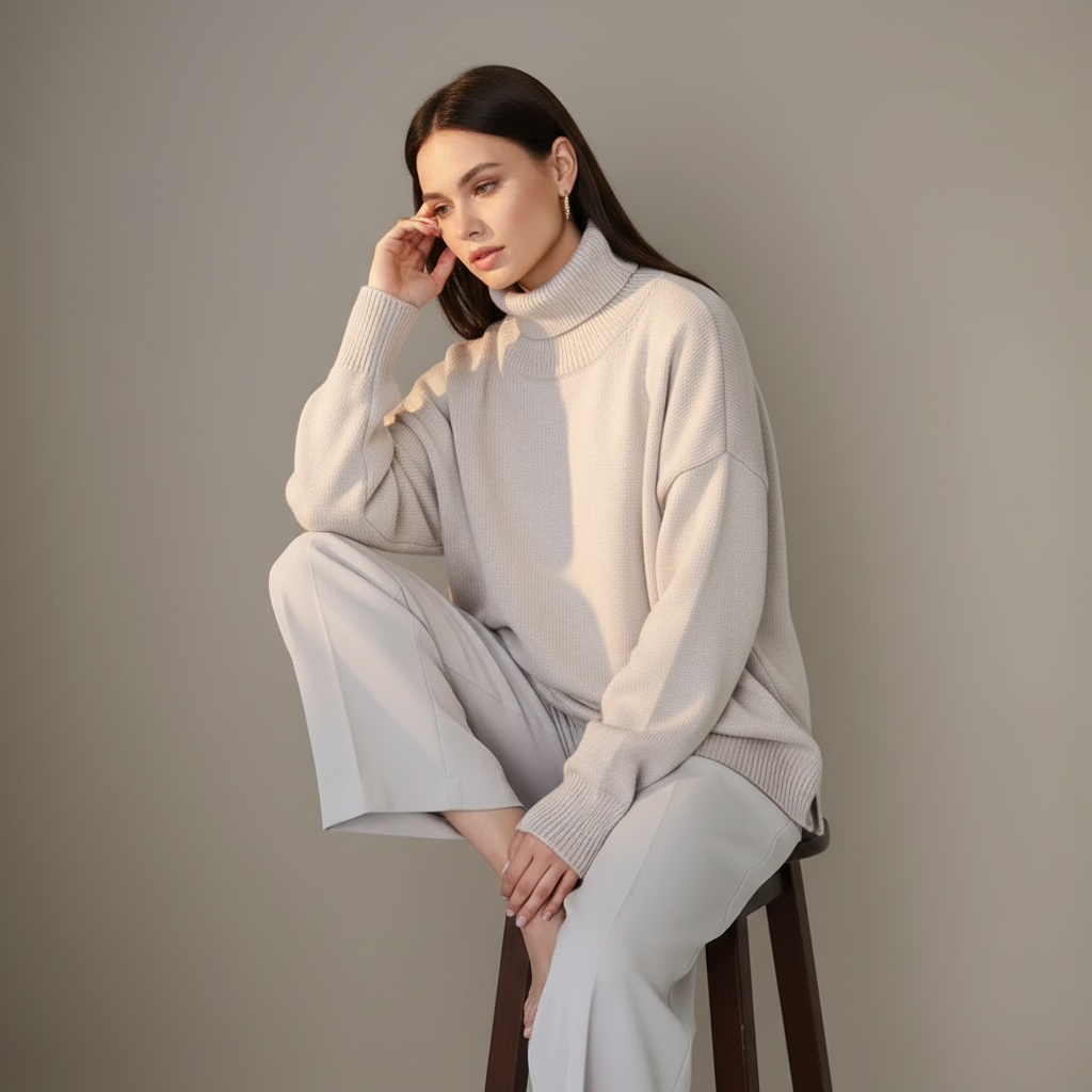 Lindsay Zeitloser Oversized Rollkragenpullover