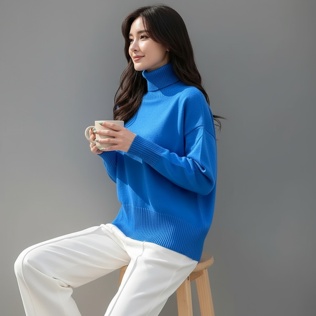 Lindsay Zeitloser Oversized Rollkragenpullover