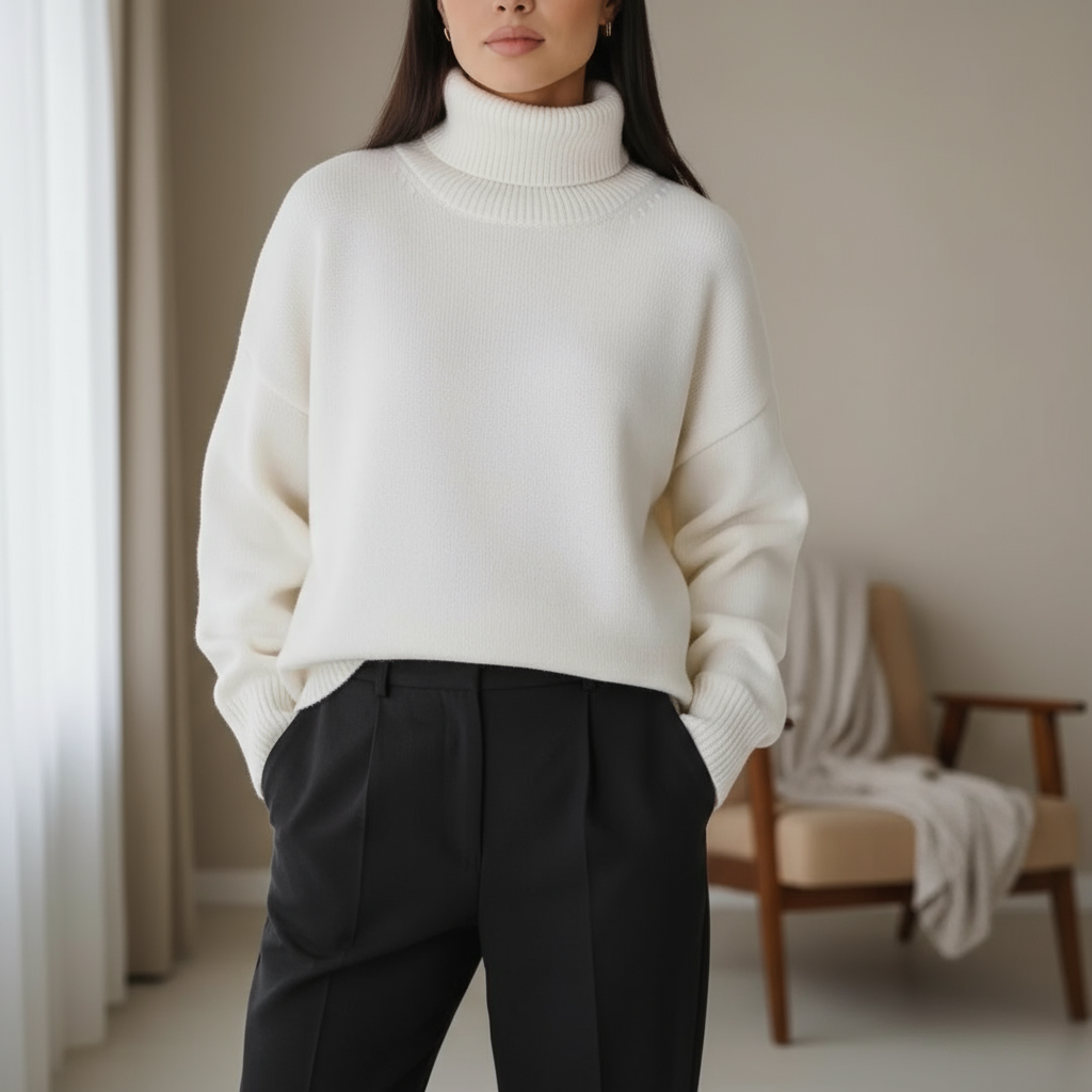 Lindsay Zeitloser Oversized Rollkragenpullover