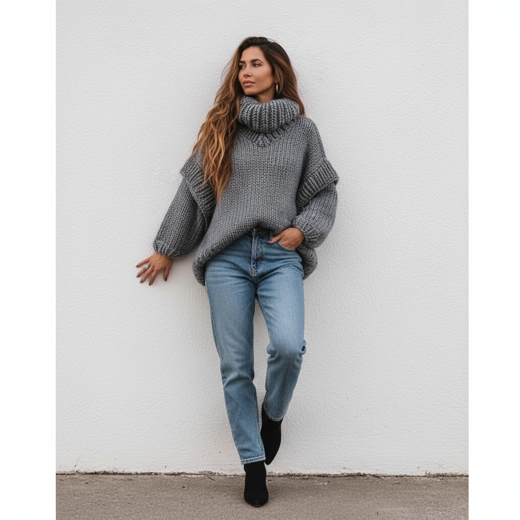 Olivia Zeitlose Oversize Strickpullover