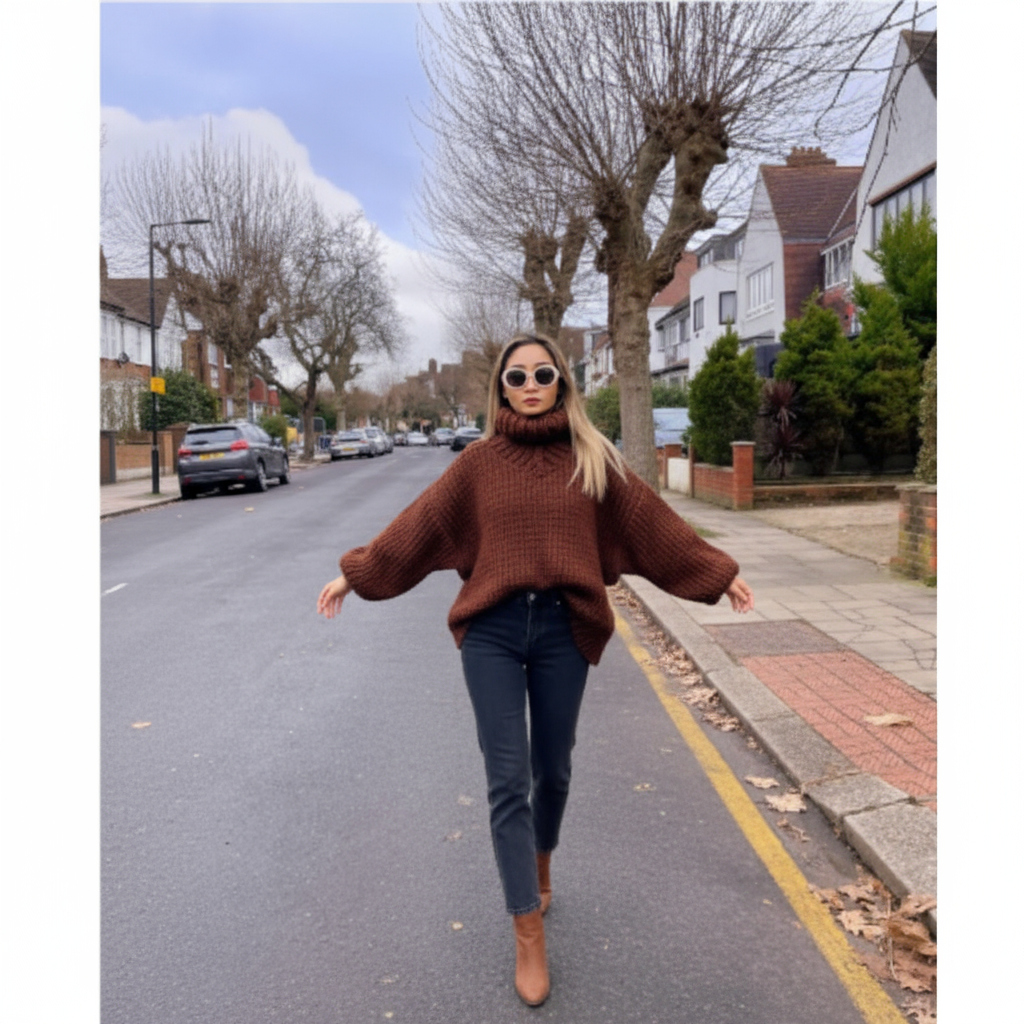 Olivia Zeitlose Oversize Strickpullover