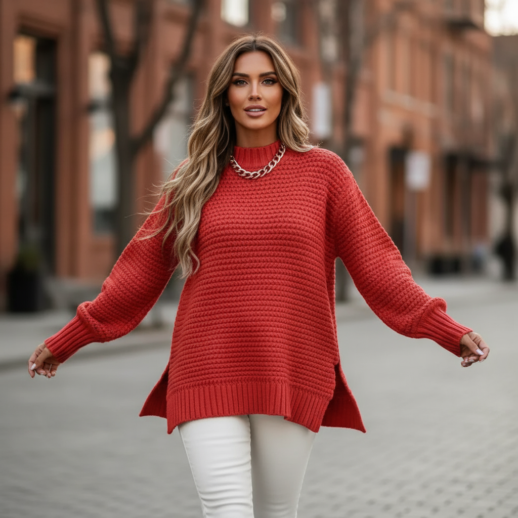 Cheska Zeitloser Grobstrickpullover