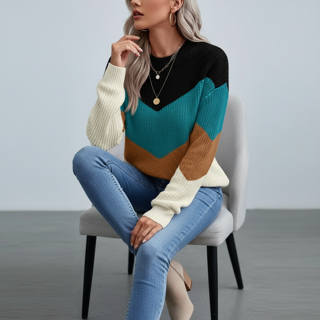 Althea Zeitloser Chevron Strickpullover