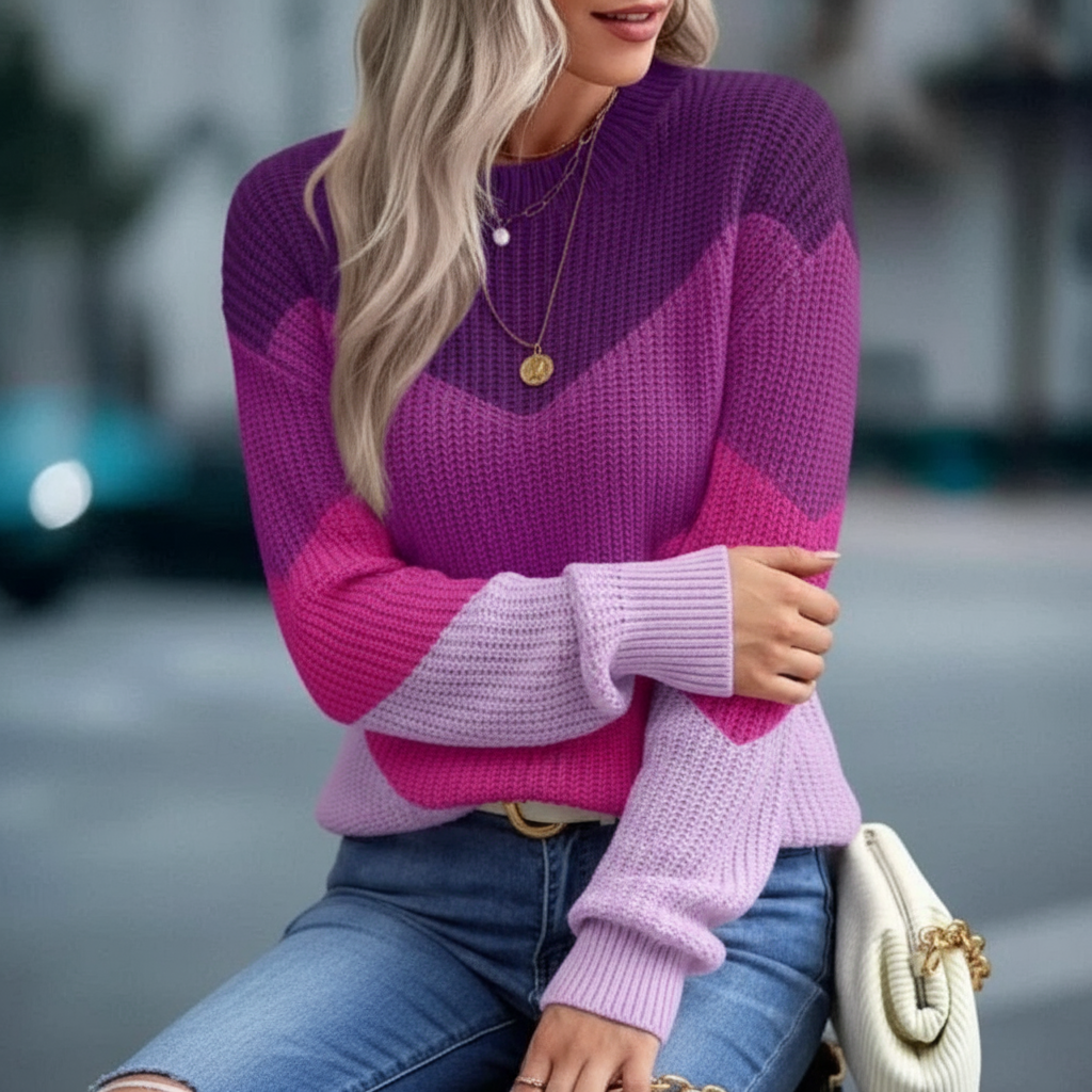 Althea Zeitloser Chevron Strickpullover