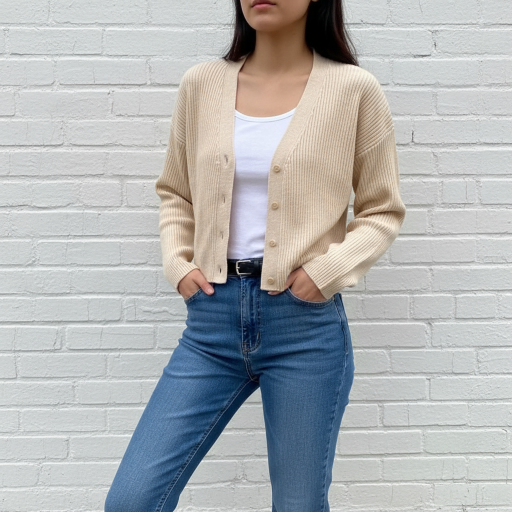 Flossie Zeitloser Strick-Cardigan für Damen