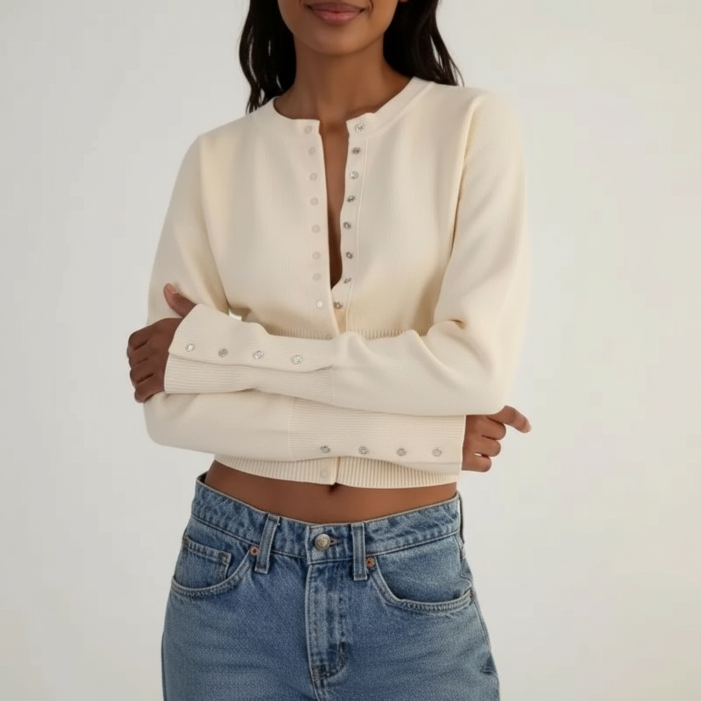 Flossie Zeitloser Strick-Cardigan für Damen