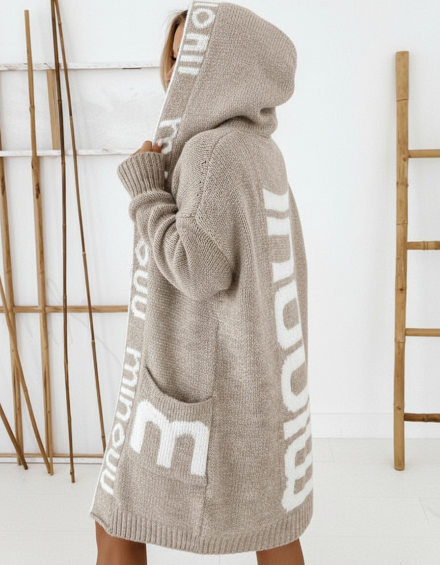 Alice Zeitloser Kapuzen-Strickcardigan