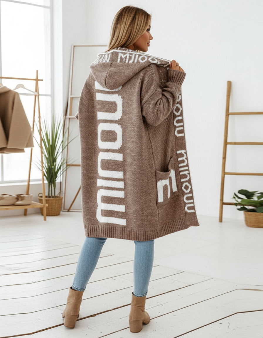 Alice Zeitloser Kapuzen-Strickcardigan